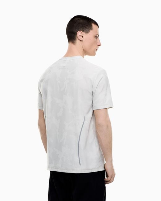 EA7 White Dynamic Athlete T-Shirt for men