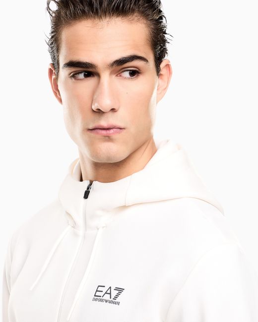 EA7 White Dynamic Athlete Tracksuit for men