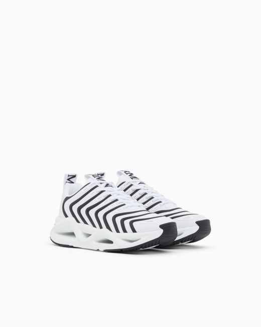 EA7 White Sneakers Infinity Neo With Rubber Sole