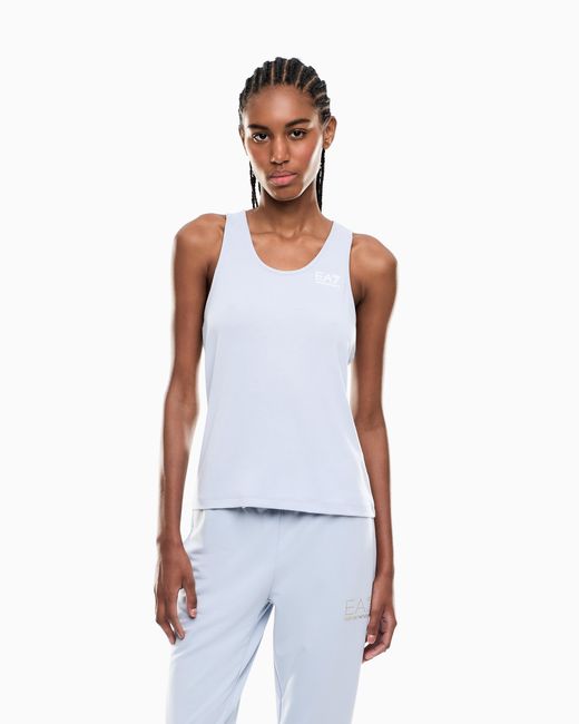 EA7 Blue Dynamic Athlete Tank Top