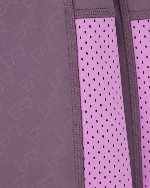 EA7 Purple Leggings Ventus 7 Slim Fit