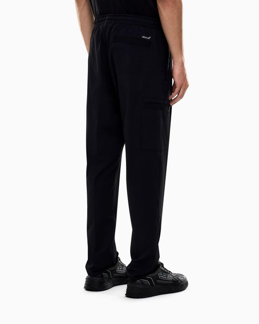 EA7 Blue Golf Pro Ventus7 Technical-Fabric Cargo Trousers for men