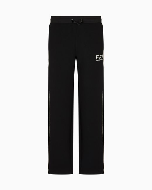 EA7 Label Hose Aus Einer Viskose-Mischung in Black für Herren