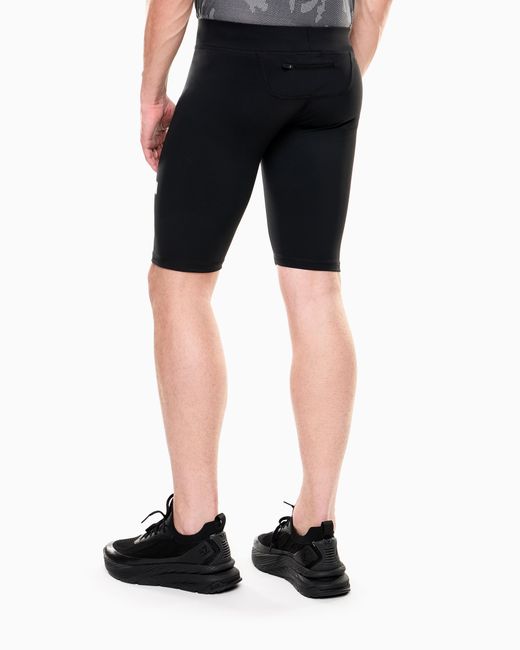 EA7 Blue Dynamic Athlete Cycling Shorts for men