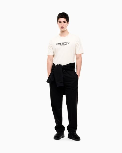EA7 Natural T-Shirt Logo Series Jersey for men