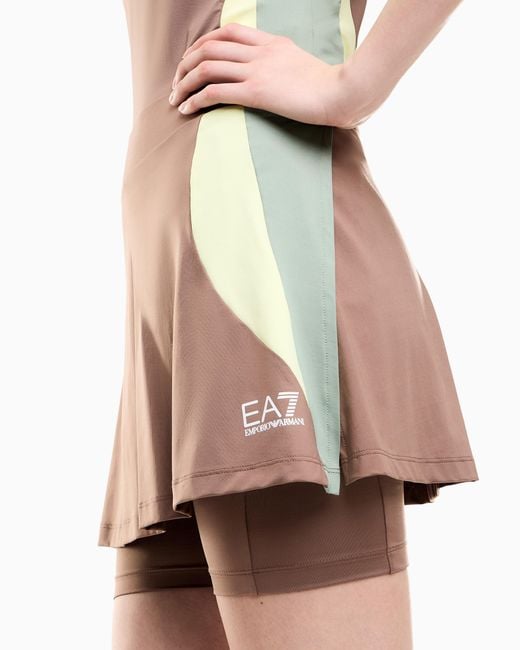 EA7 Pink Skirt Tennis Pro Slim Fit Technical Jersey Ventus7