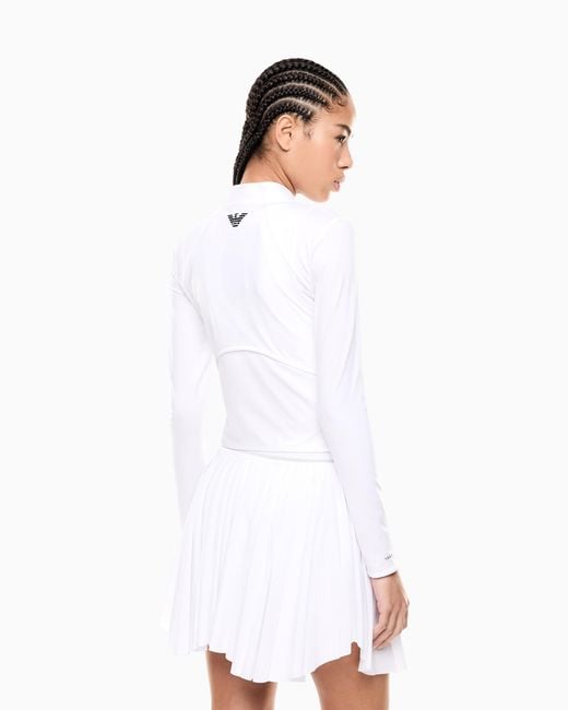 EA7 White Tennis Pro Sweatshirt