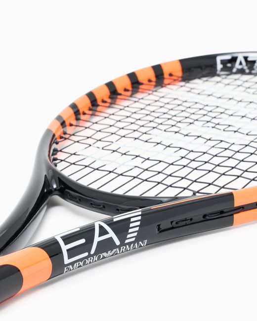 EA7 Black Tennis Racket for men