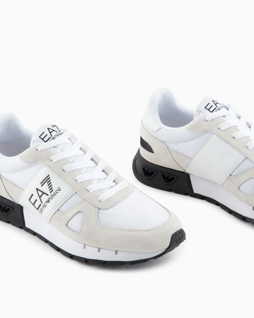 EA7 White Legacy Sneakers