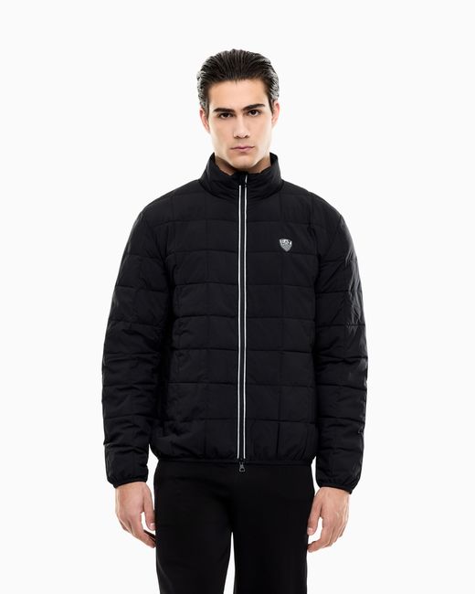 EA7 Blue Premium Shield Technical-Fabric Jacket for men