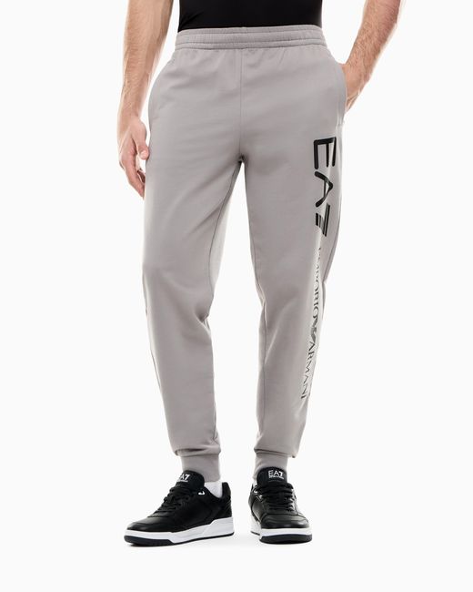 EA7 Gray Logo Joggers for men