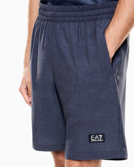 EA7 Blue Shorts Dynamic Athlete for men