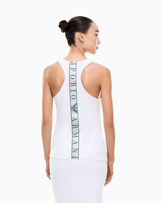 EA7 White Dynamic Athlete Tank Top