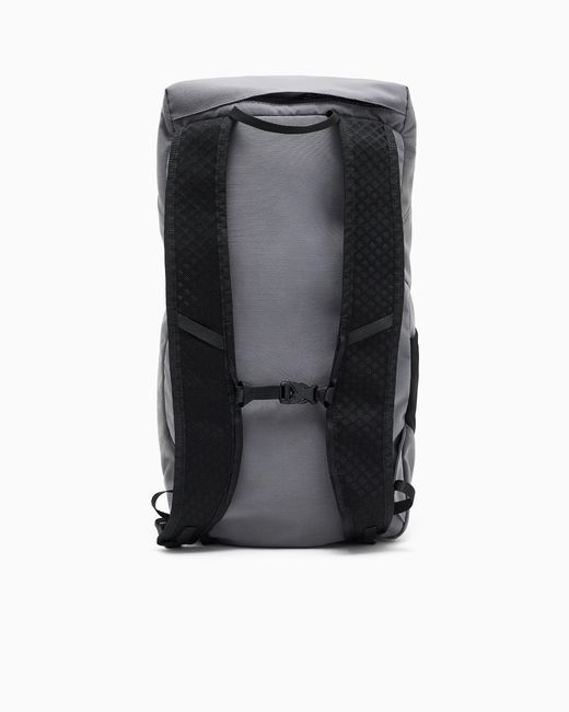 EA7 Gray Nylon Backpack