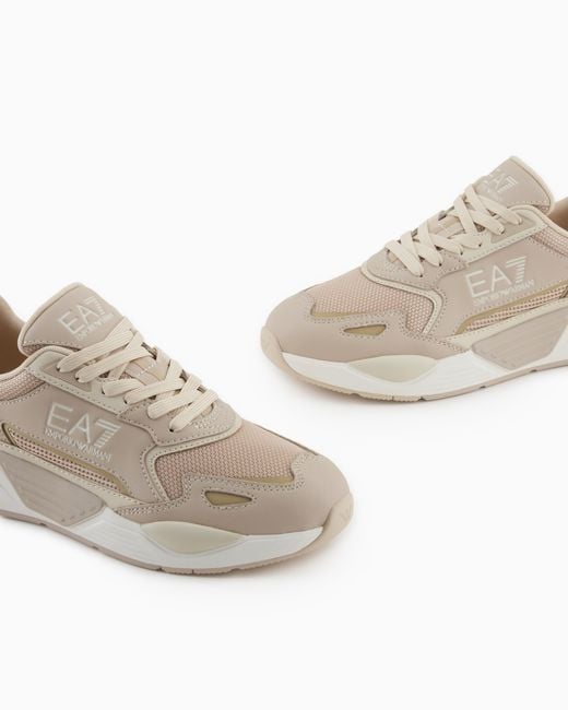 EA7 White Ace Runner Special Sneakers