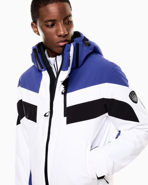 EA7 Blue Technical Ski Jacket for men