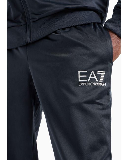 EA7 Blue 7 Lines Tracksuit In Technical Fabric for men
