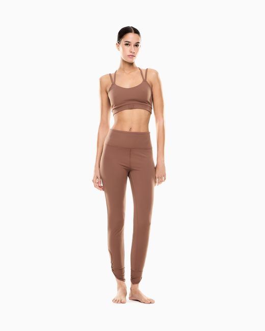 EA7 Brown Fullness Vigor7 Sports Bra