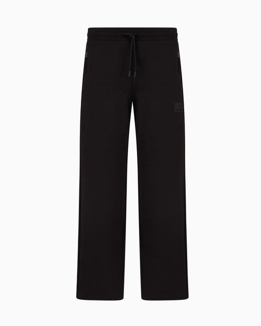EA7 Lux Identity Interlock-Hose Aus Baumwoll-Mischung in Black für Herren