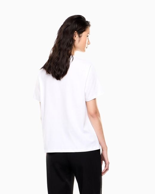 EA7 White Logo Series Jersey T-Shirt