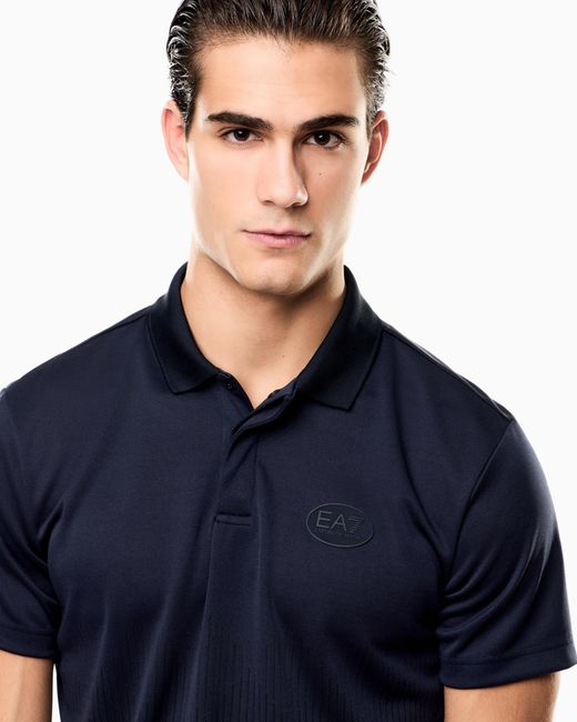 EA7 Blue Golf Pro Polo Shirt for men