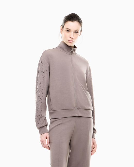 EA7 Brown Sweatshirt Precious Regular Fit