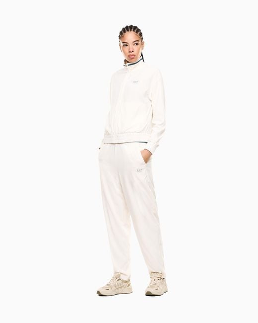 EA7 White Tennis Pro Tracksuit