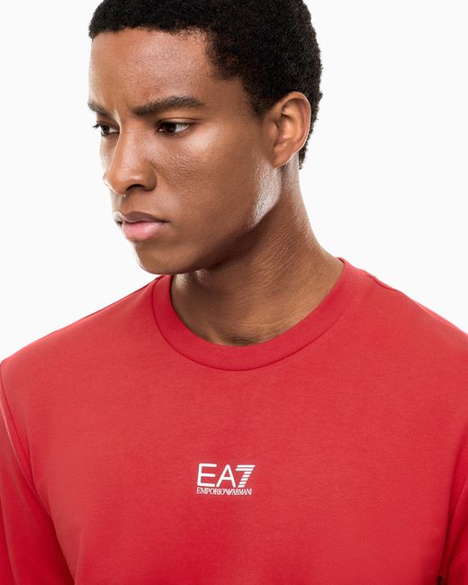 EA7 Red Long Sleeve Sweatshirt for men