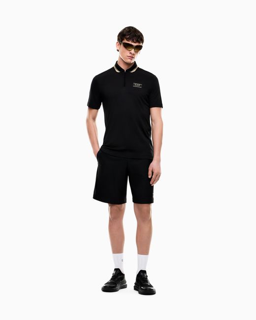 EA7 Black Premium Label Shorts for men
