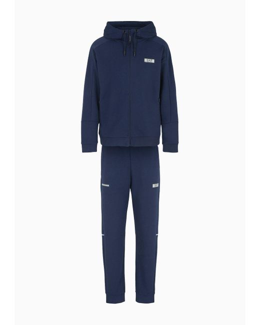 Tuta Dynamic Athlete In Tessuto Tecnico Natural Ventus7 di EA7 in Blue da Uomo