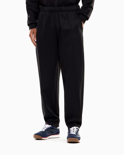 EA7 Blue Technical Fabric Trousers for men