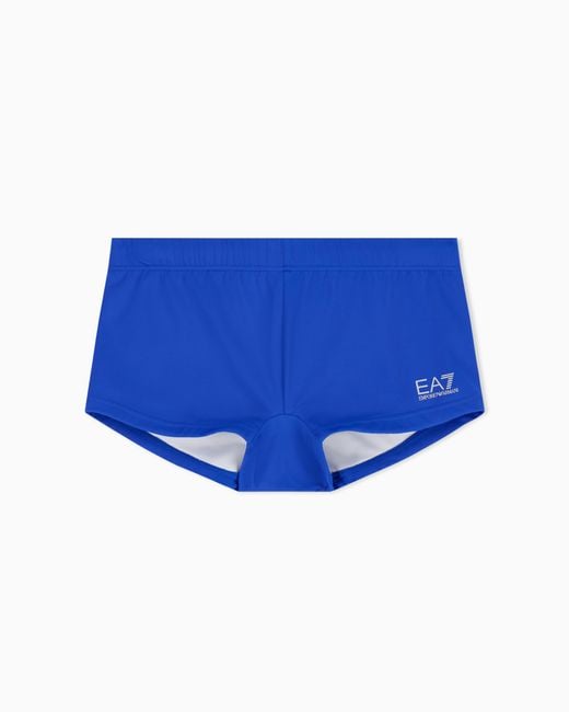 Costume Bagno Slip Con Coulisse di EA7 in Blue da Uomo