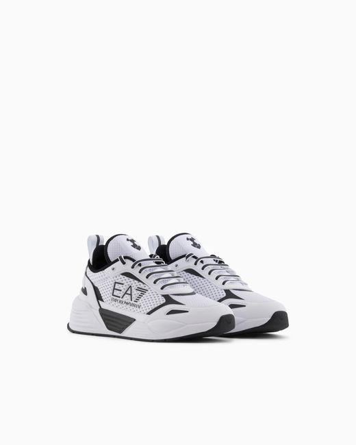 EA7 White Sneakers Ace Runner Mesh