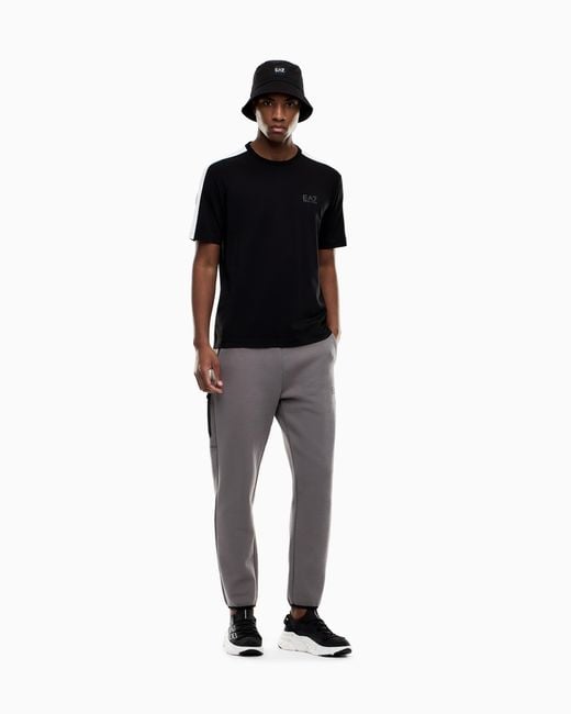 EA7 Black Dynamic Athlete T-Shirt for men
