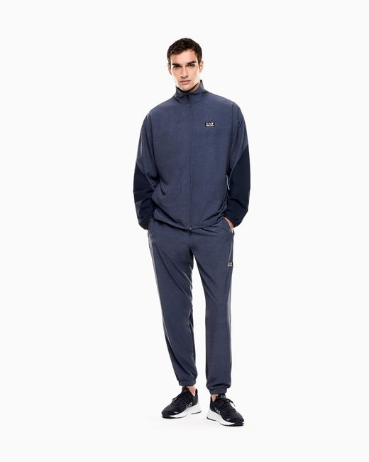 EA7 Blue Dynamic Athlete Pants for men