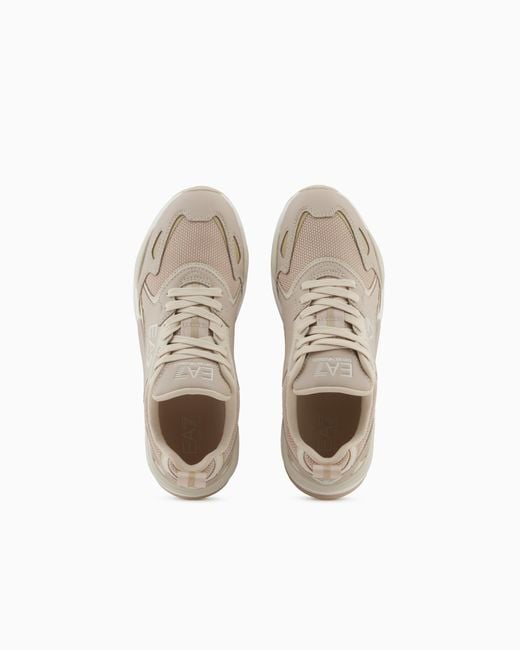 EA7 White Ace Runner Special Sneakers