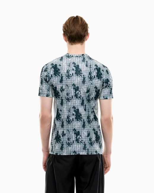 EA7 Blue Slim Fit T-Shirt Vigor 7 for men