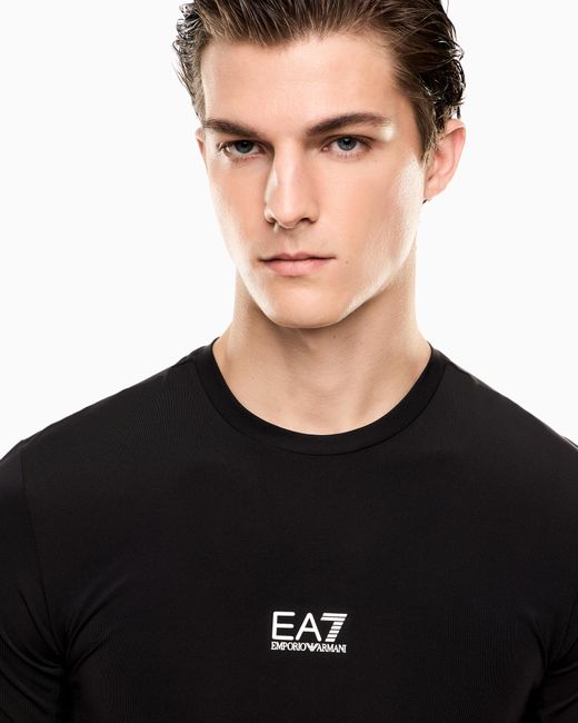 EA7 Black Dynamic Athlete T-Shirt for men