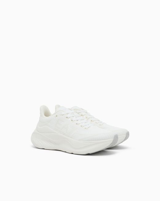 Sneakers Wave Cracking di EA7 in White