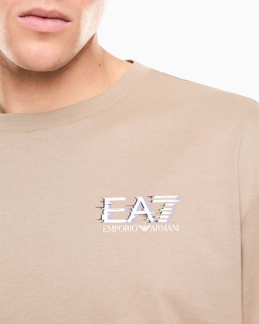 EA7 Natural Visibility Cotton Jersey T-Shirt for men