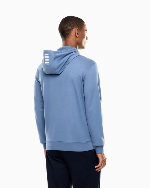 EA7 Blue Fleece Sweatshirt Core Identity for men