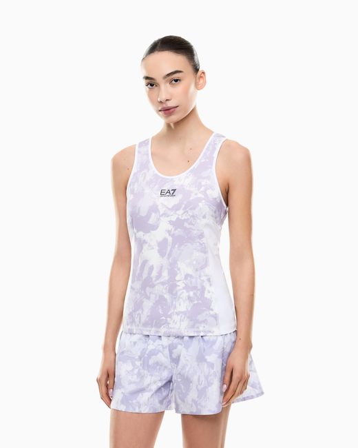 EA7 White Dynamic Athlete Tank Top