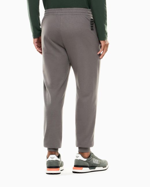 EA7 Gray Cotton Jogger Pants for men