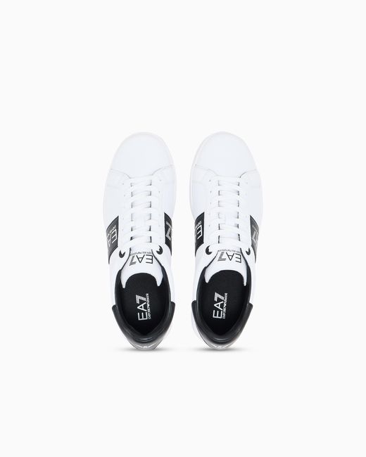 EA7 White Classic Sneakers