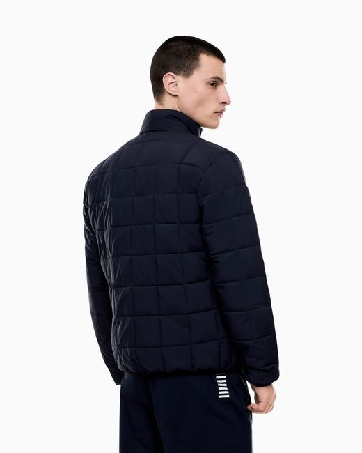 EA7 Blue Premium Shield Technical-Fabric Jacket for men