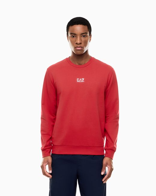 EA7 Red Long Sleeve Sweatshirt for men