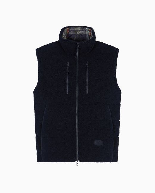 EA7 Blue Golf Club Reversible Gilet for men