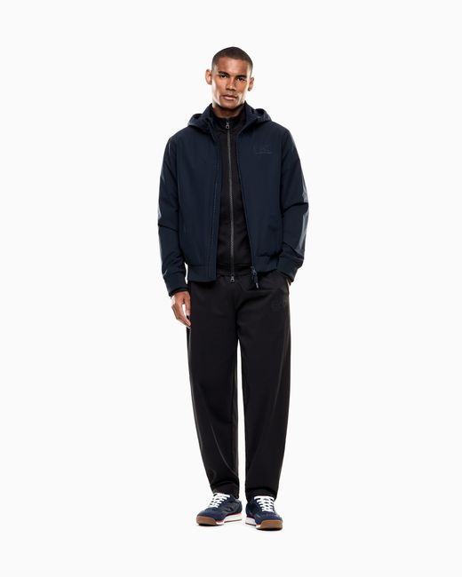 EA7 Blue Lux Identity Technical-Fabric Jacket for men