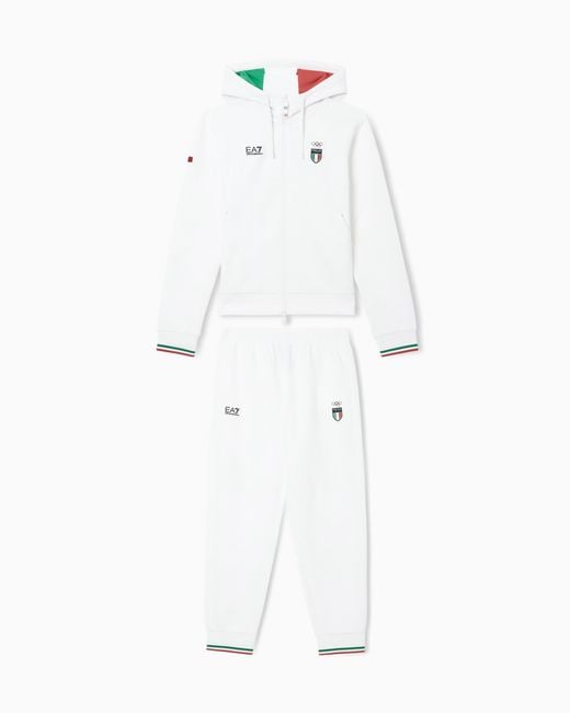 Italia Team Tuta di EA7 in White