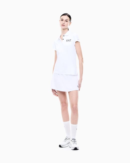 EA7 White Ventus7 Polo